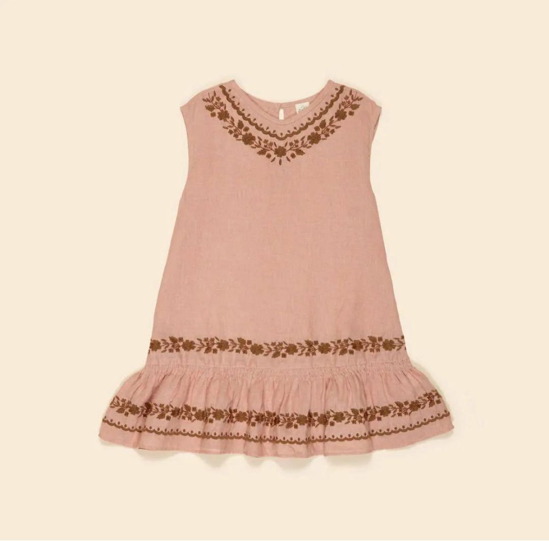 APOLINA ドレス　ワンピース　25ss 刺繍　3-5Y アポリナ