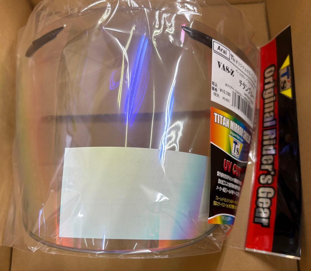 T’s Arai VAS-Zミラーシールド ライトスモーク/チタンブルー Ts
