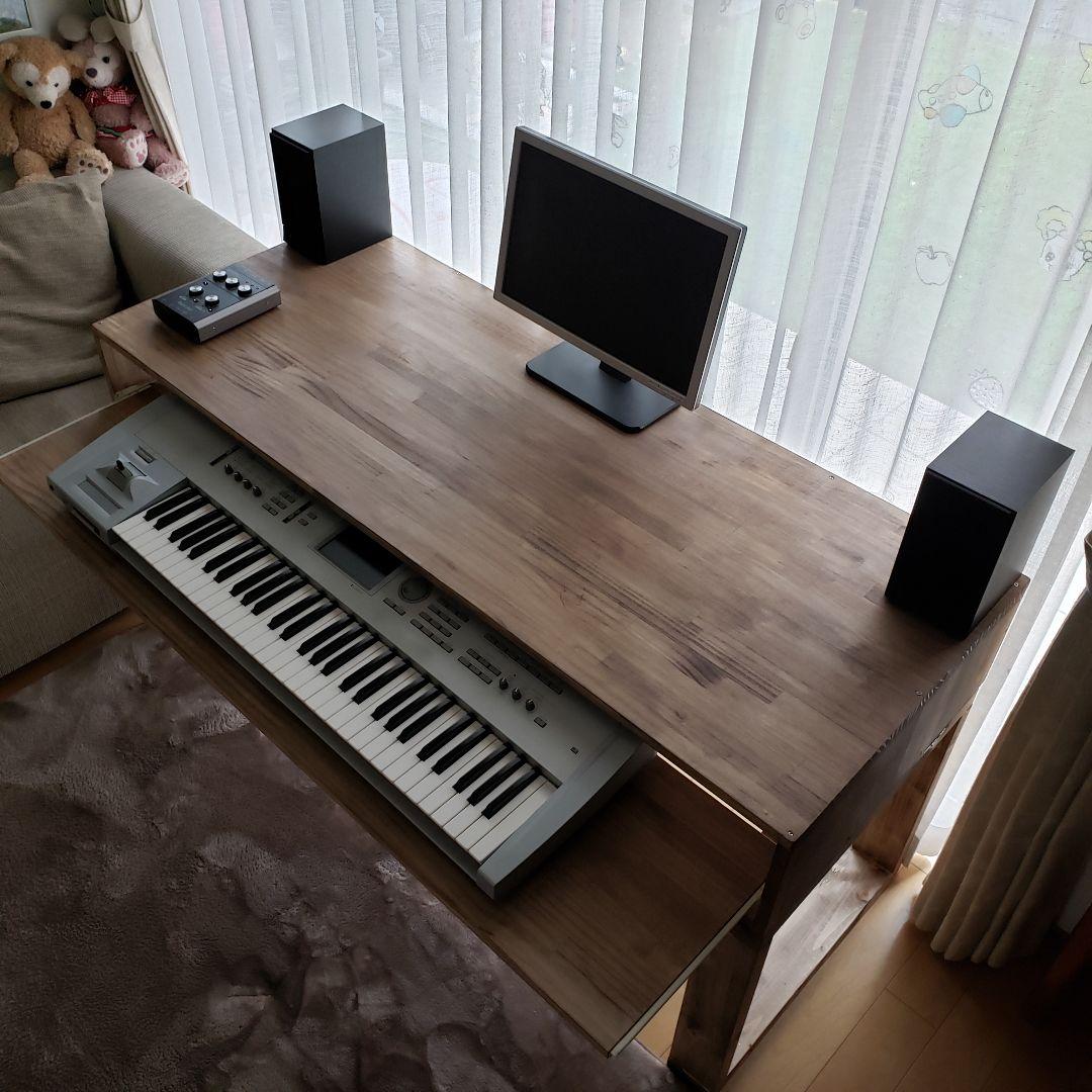 DTMデスク　S140-55(300)アンティーク　ウォールナット仕上げ　木製