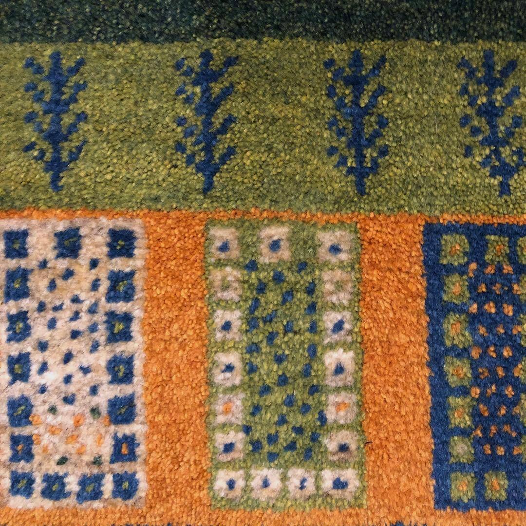 ペルシャギャッベ( ギャベ )ラグ ベッドサイド 廊下 ランナー No.8197