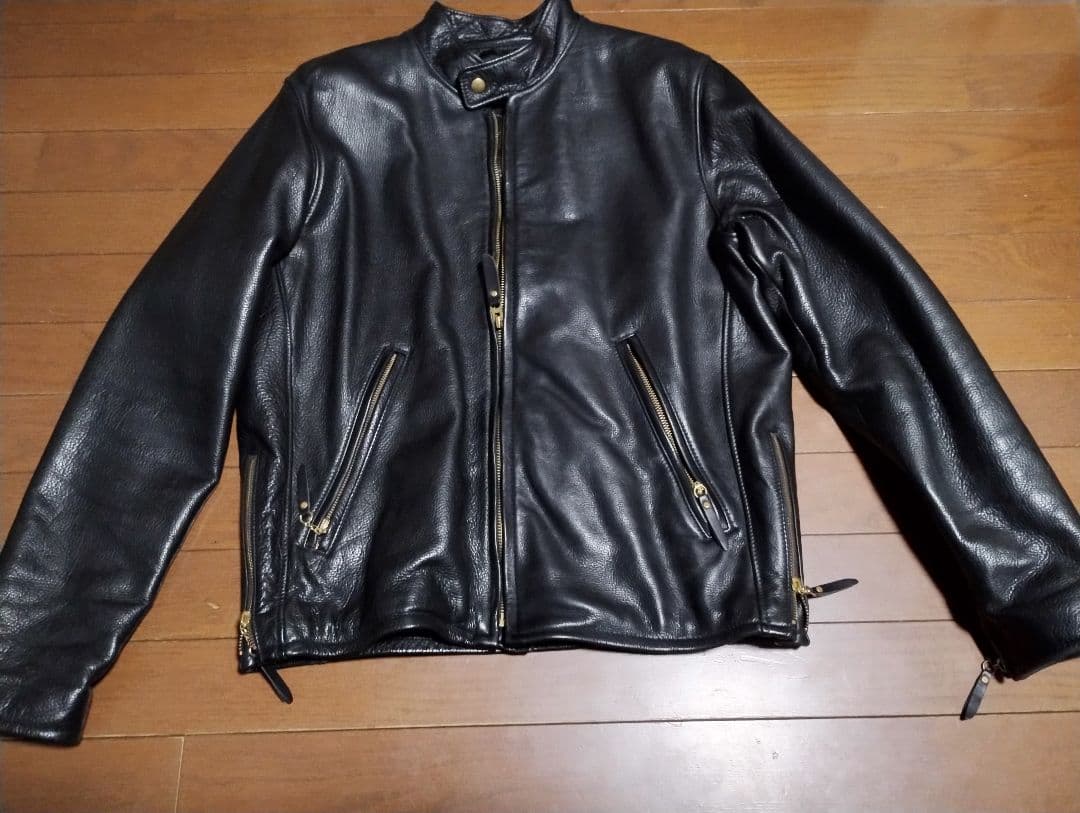 BEAMS PLUS 牛革シングルライダース L　USA製