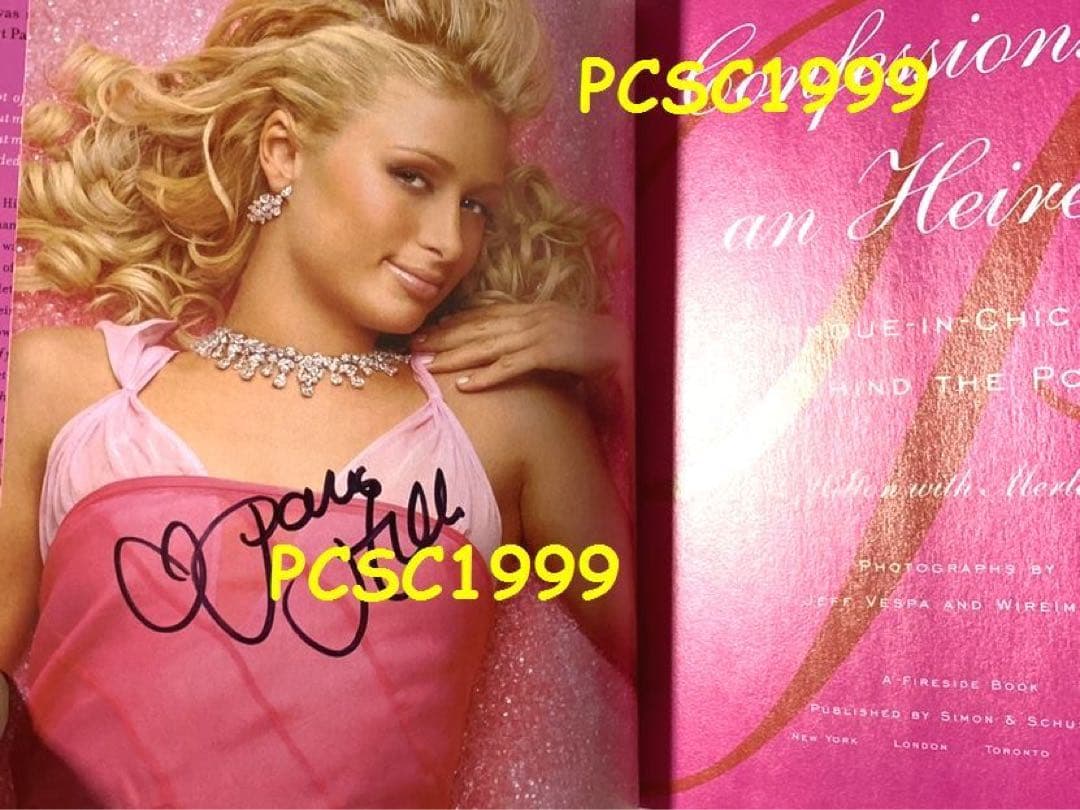 パリス・ヒルトン / Paris Hilton 直筆サイン本 + 生写真 +