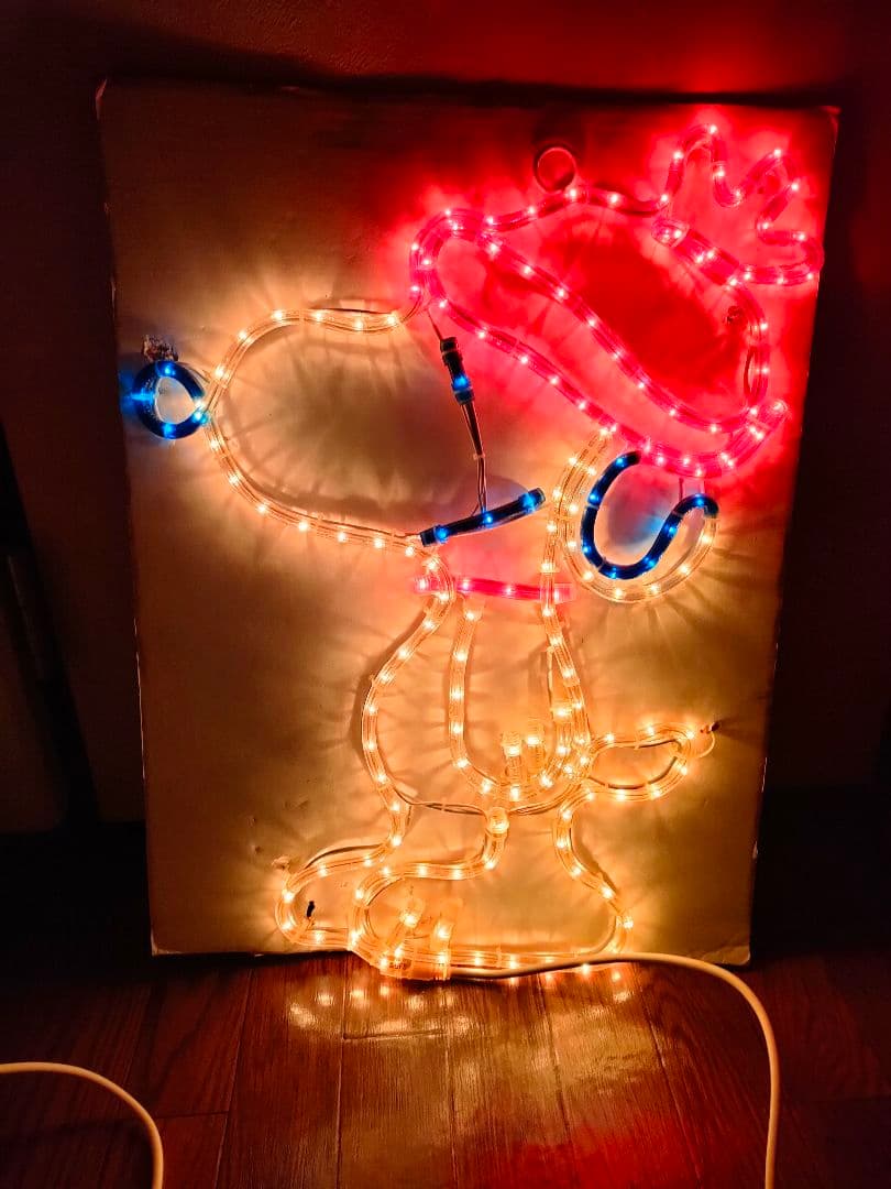 希少！スヌーピーデコライト　ウォールライト　イルミネーション　 動作品