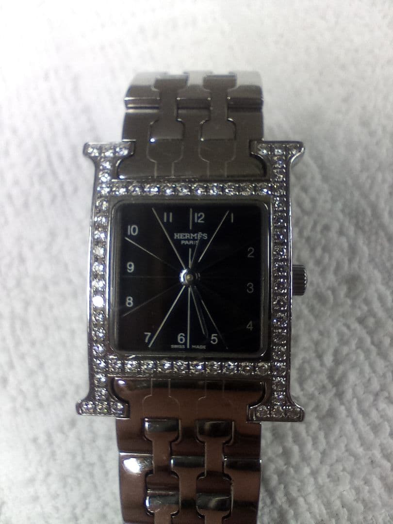 HERMES スクエア型 腕時計(クォーツ)