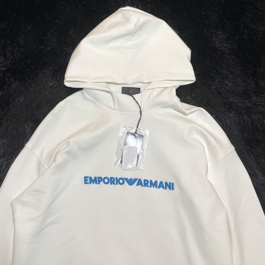 【新品未使用】エンポリオアルマーニ　フード付きスウェットシャツ ダブルジャージー