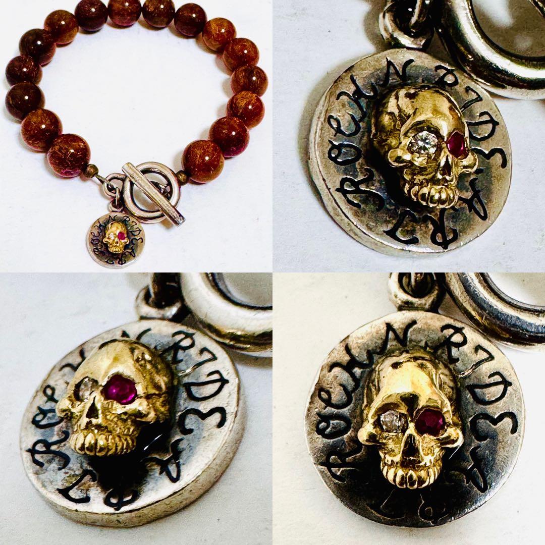 48万円購入　18金　ダイヤモンド　シルバー925 ルチルブレスレット