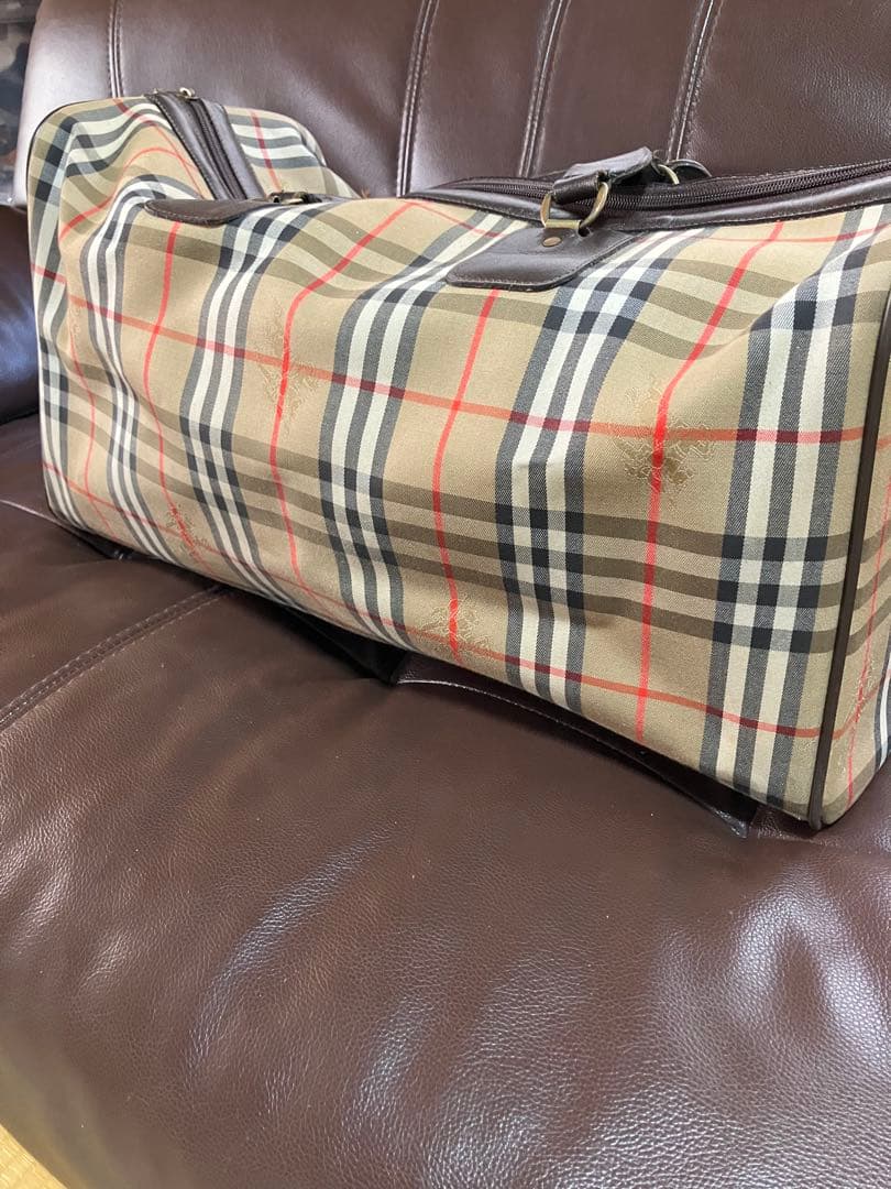 Burberry バーバリー　ボストンバッグ　ノバチェック　シャドウホース