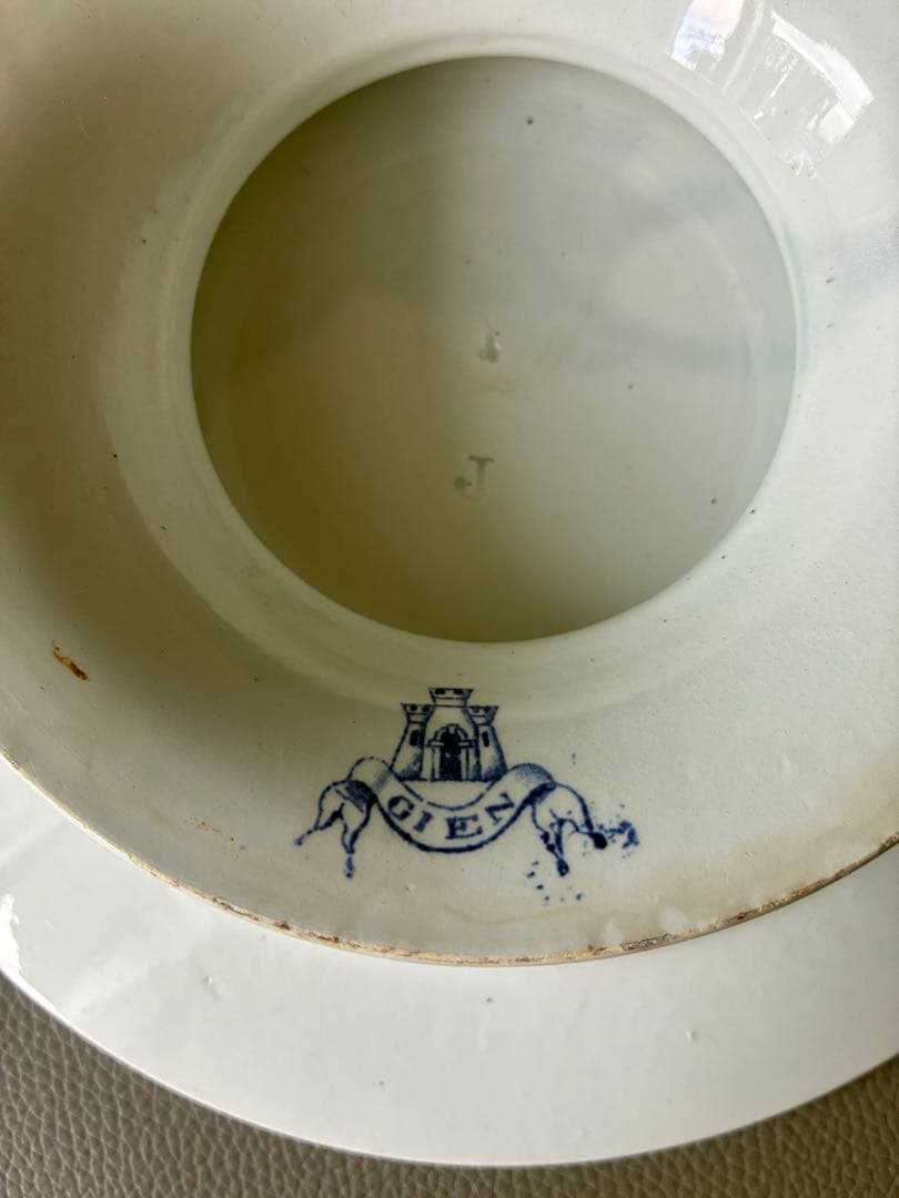 希少　gien ジアン コンポティエ　フランスアンティーク　ブロカント