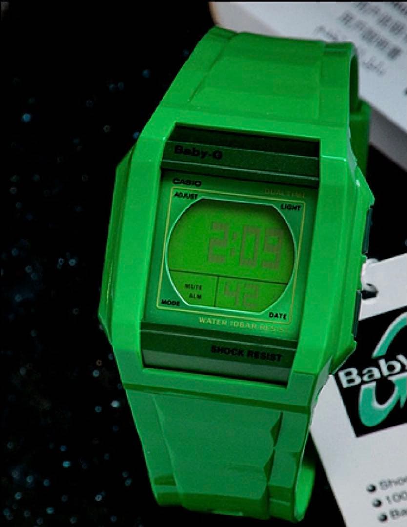 【新品タグ付ボックス付き】CASIOBaby-Gベイビーグリーン海外モデル腕時計