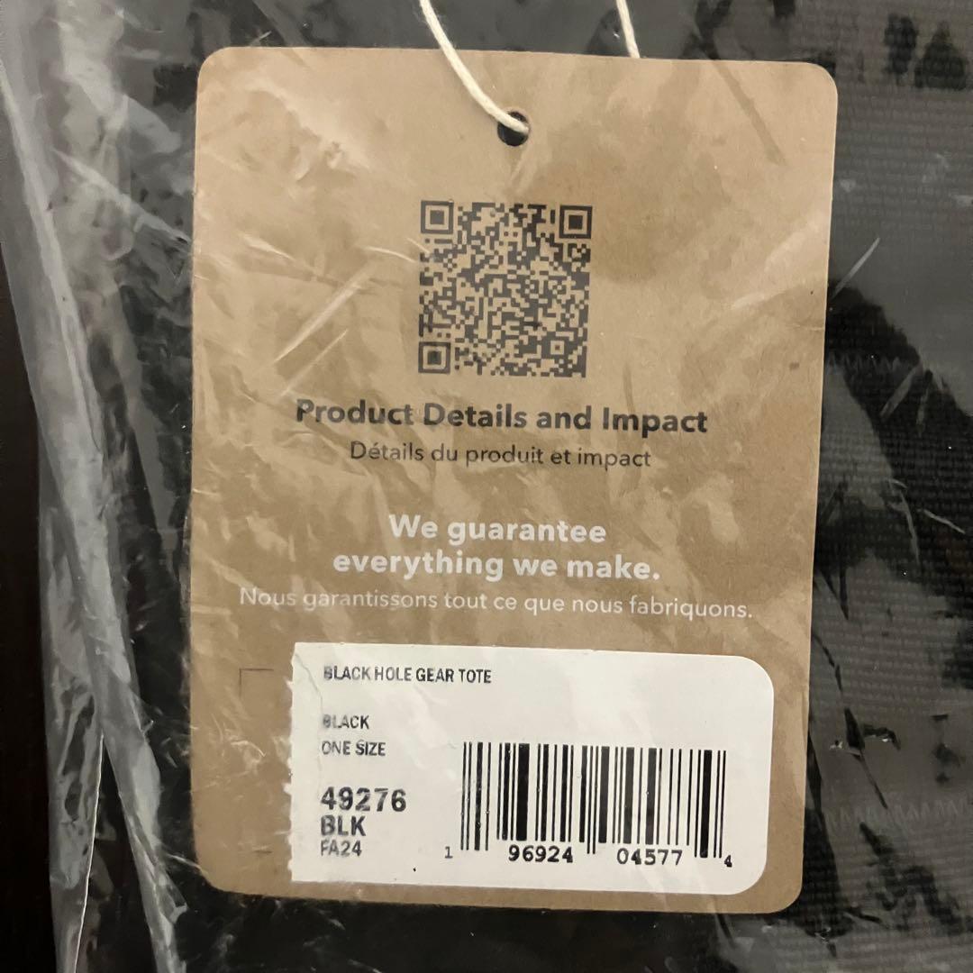 【新品・未開封】patagonia ブラックホール・ギア・トート 61L