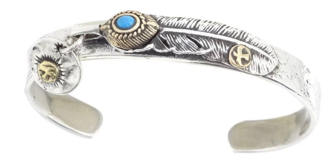 ターコイズ　バングル　925