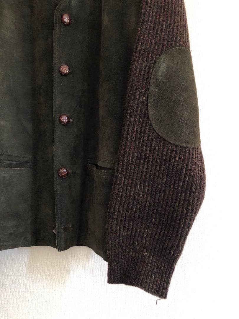 ヴィンテージ　古着　North Creek lambswool leather