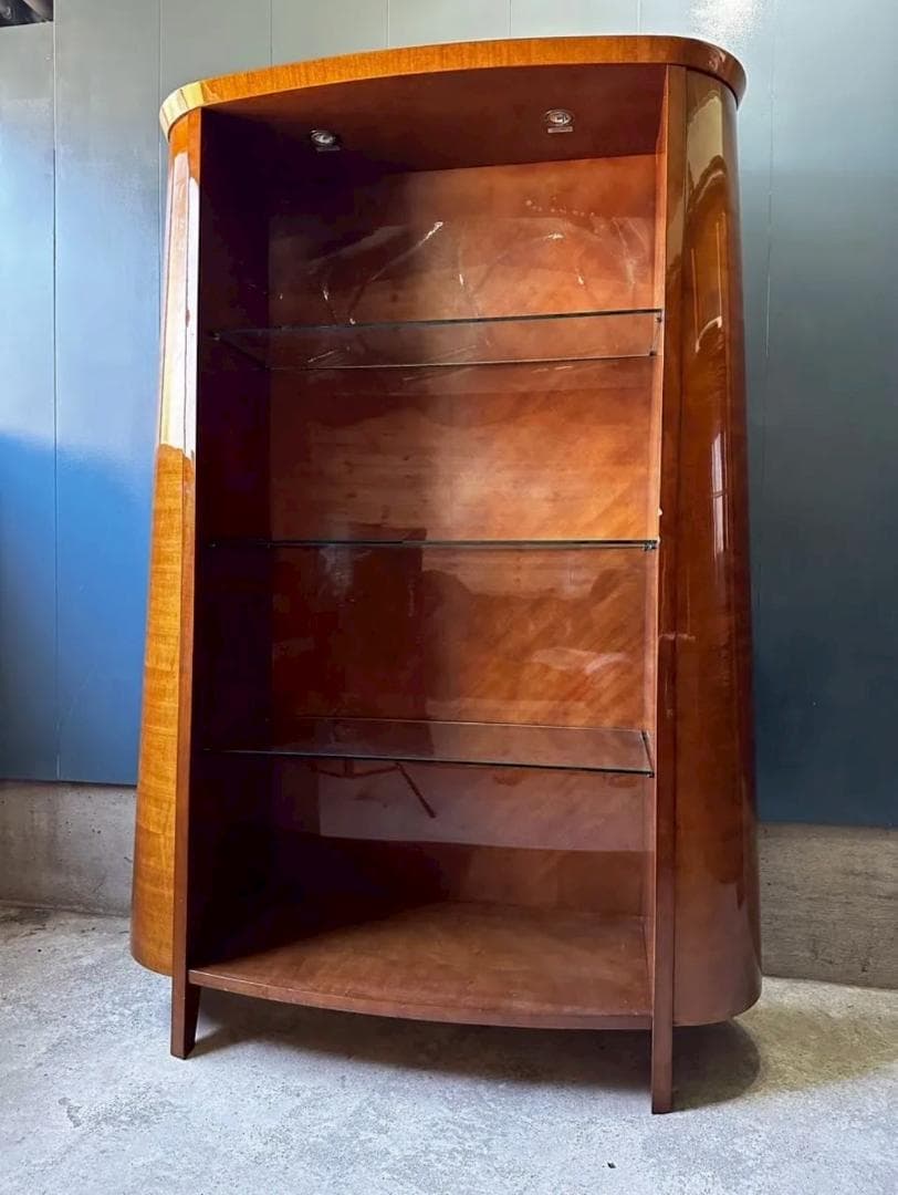 『メーカー不明』バーズアイメープル キャビネット オープンシェルフ RWcab4