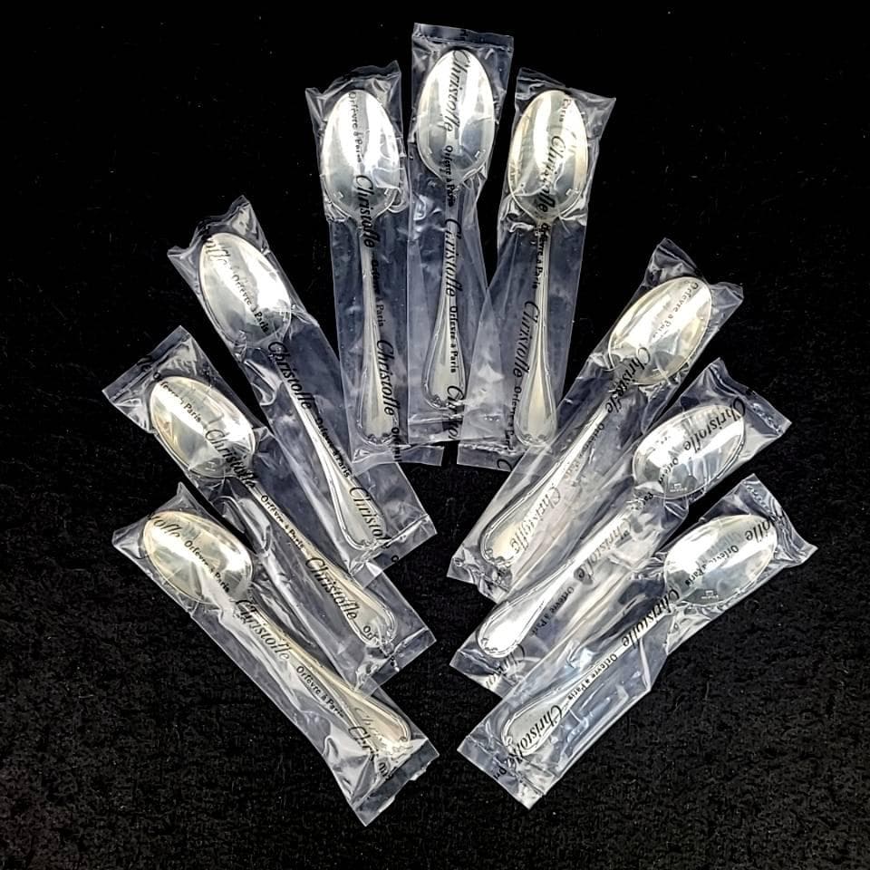 ◎未使用級◎クリストフル　リュバン　リボン　コーヒースプーン　9本