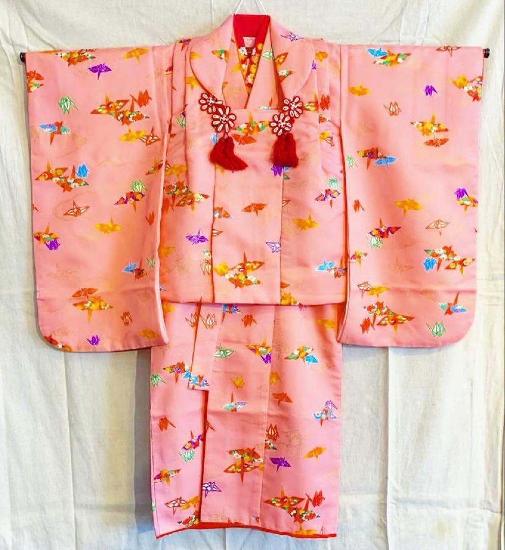 七五三用ピンク着物