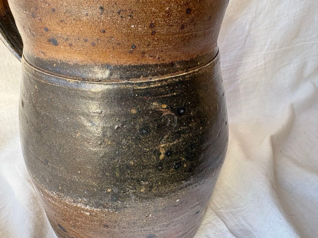 フランスアンティーク　ピシェ　フラワーベース　焼物