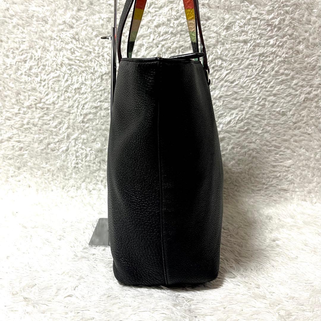 ✨入手困難✨ポールスミス トートバッグ オールレザー マルチストライプ A4可能