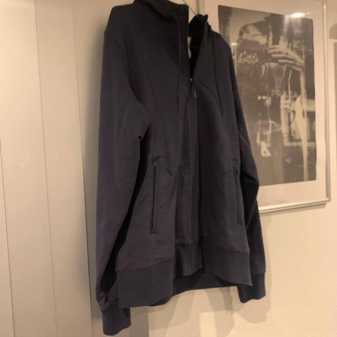 Y-3 ネイビー フルジップパーカー Lサイズ