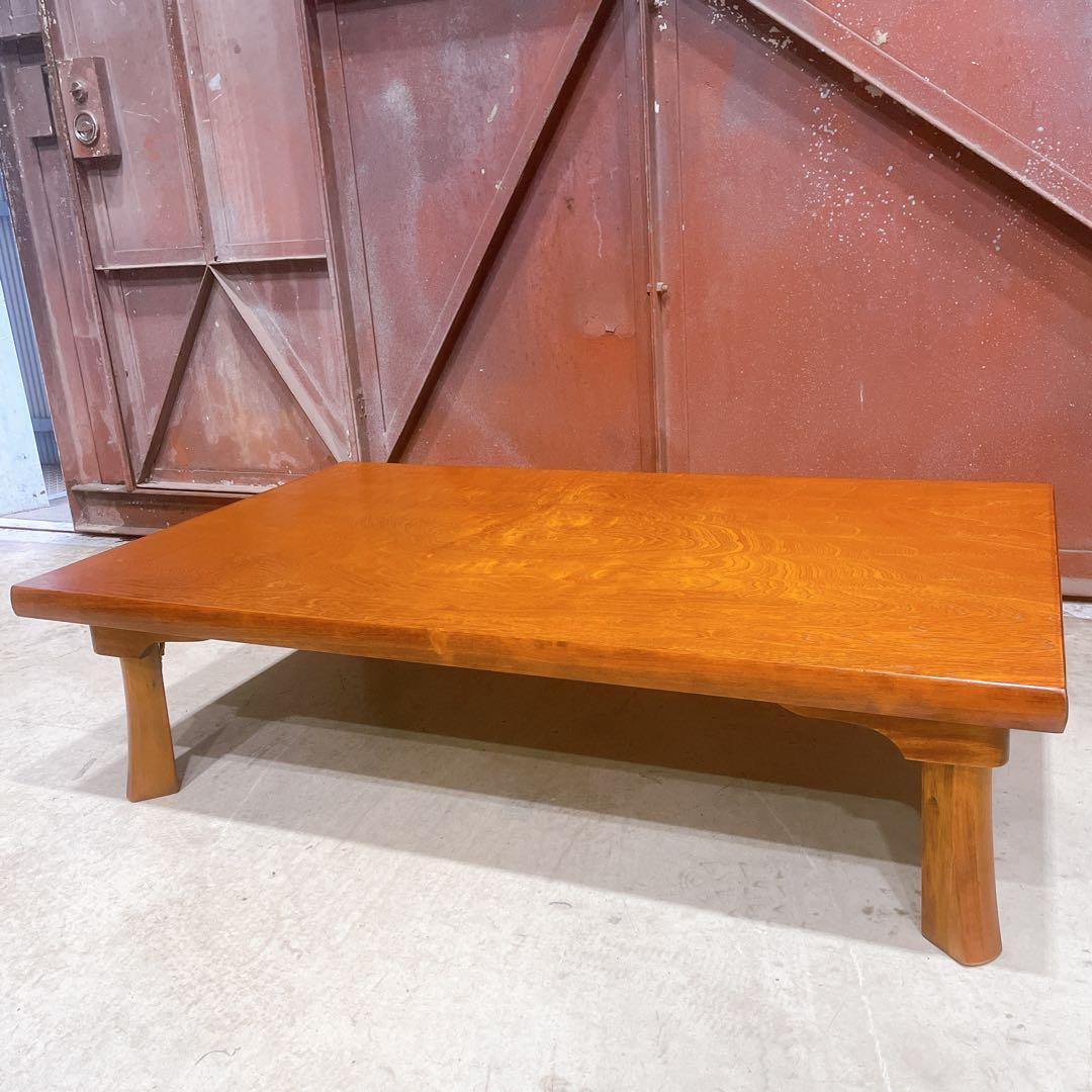 【美品②】高級 折り畳み座卓 昭和レトロ アンティーク 職人手作り ちゃぶ台