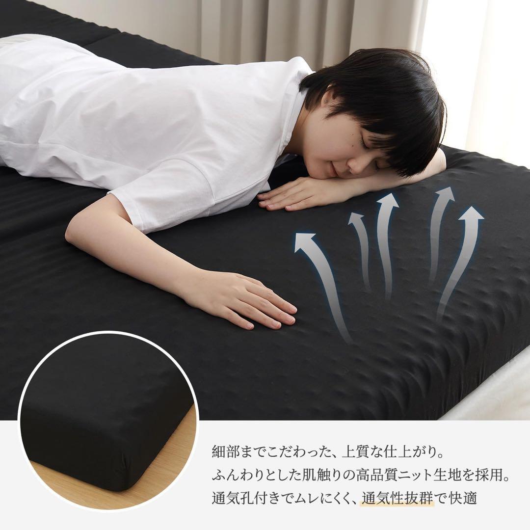 三つ折りマットレス ダブル 厚さ10cm 高反発 硬さ180N やや硬め 軽量
