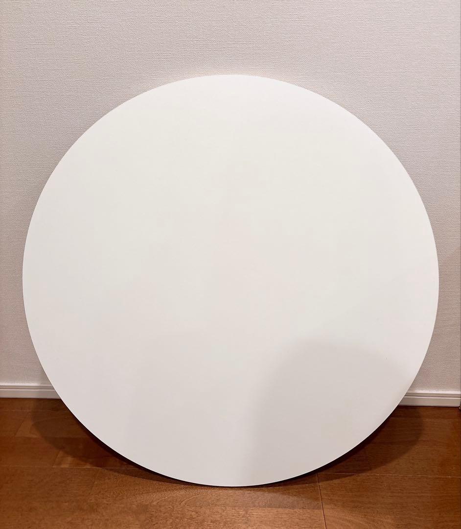 こたつテーブル 70cm 円形 ホワイト　木目