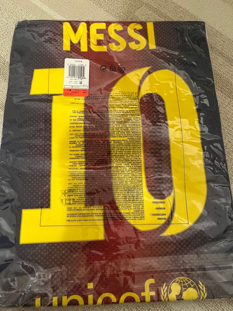 FCバルセロナユニフォーム　メッシ 10番 Lサイズ