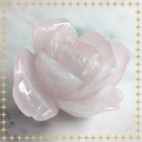 ✧ローズクォーツ ビッグローズ 薔薇 【B】✧