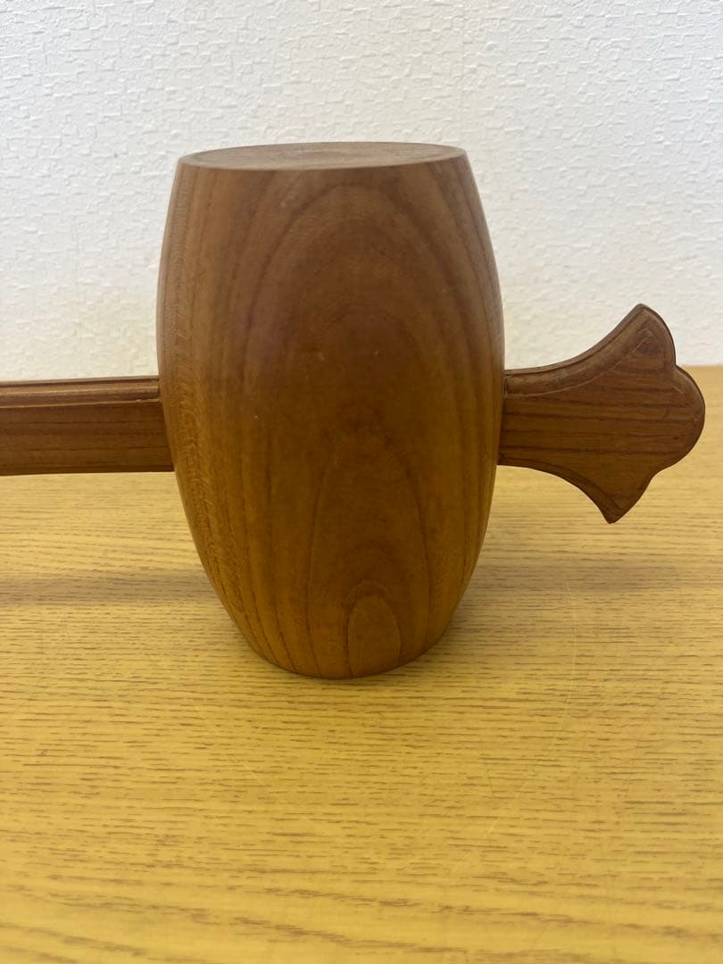 昭和レトロ　屋久杉　打出の小槌　縁起物　インテリア　置物　アンティーク