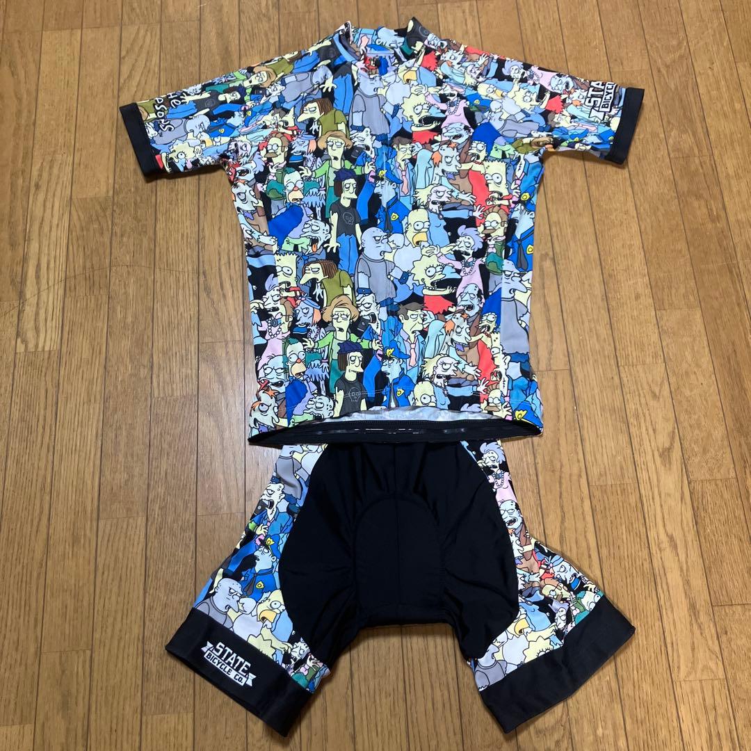サイクルジャージ ザ・シンプソンズ x State Bicycle 上下セット