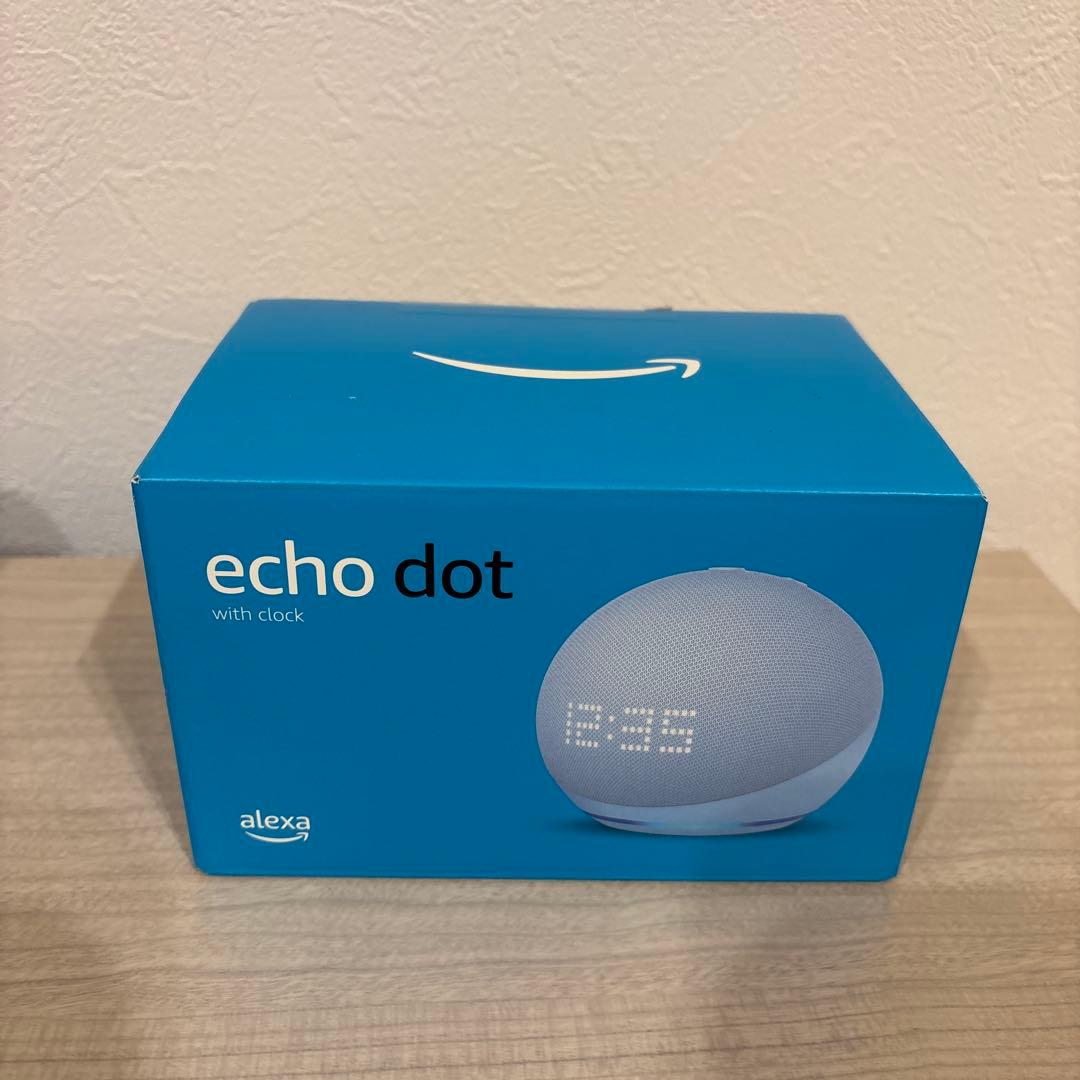 【未開封】Echo Dot 第5世代 with clock 時計付 ホワイト