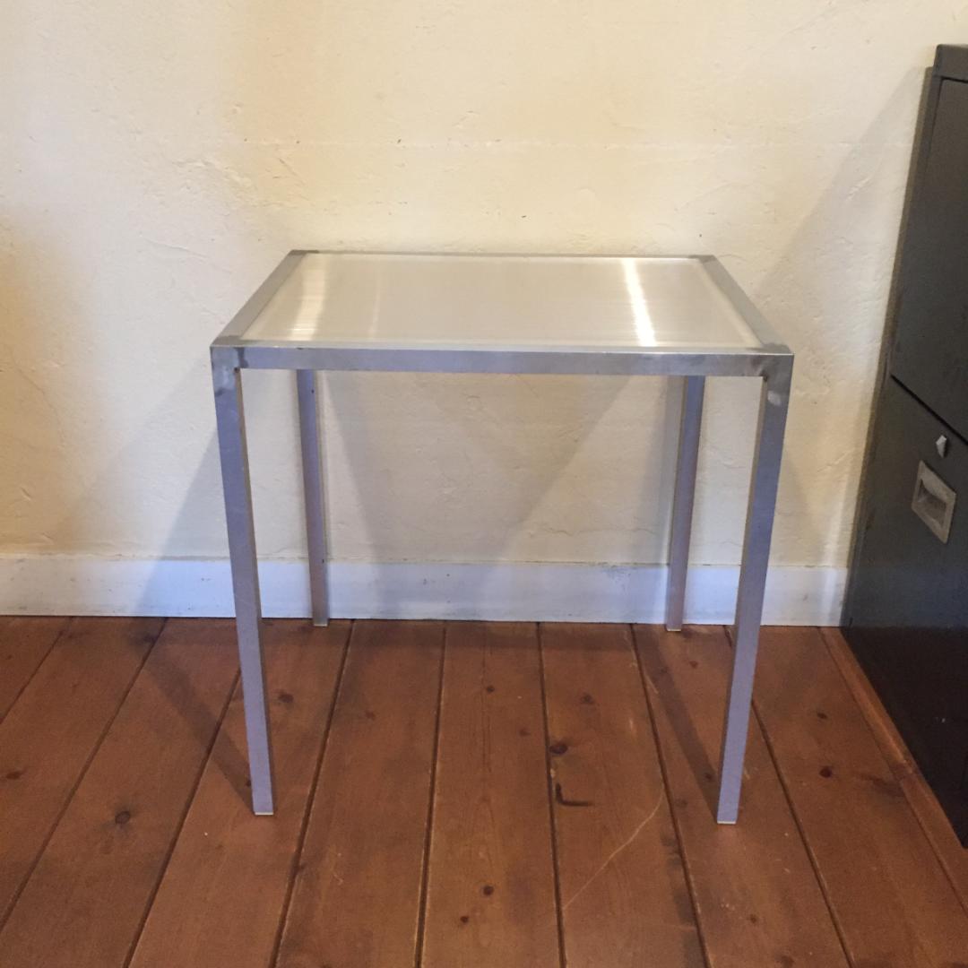 廃盤 TRUCK furnitureトラックフィニチャー アルミ サイドテーブル