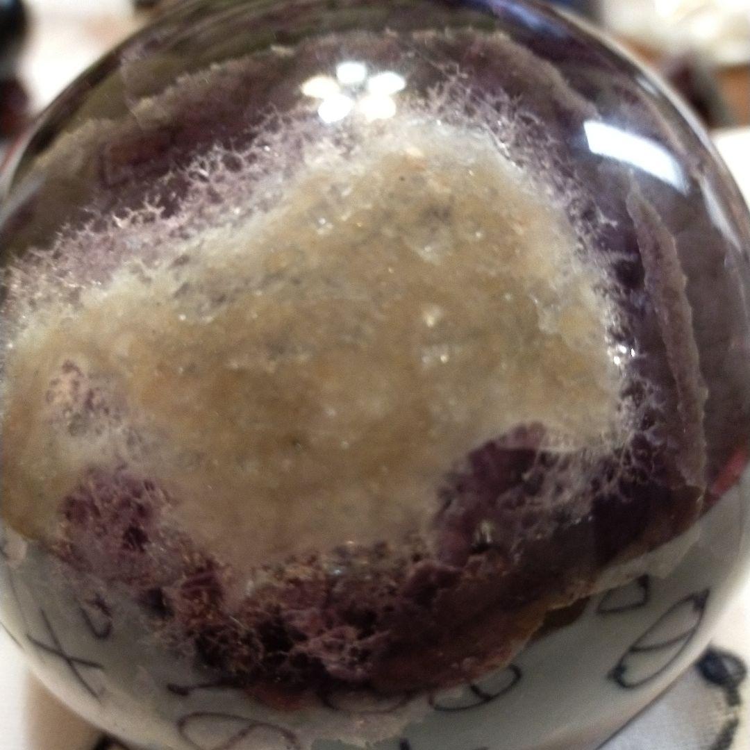 モリオン黒水晶魔除け丸玉1,350g(購入者特典ありがとう)