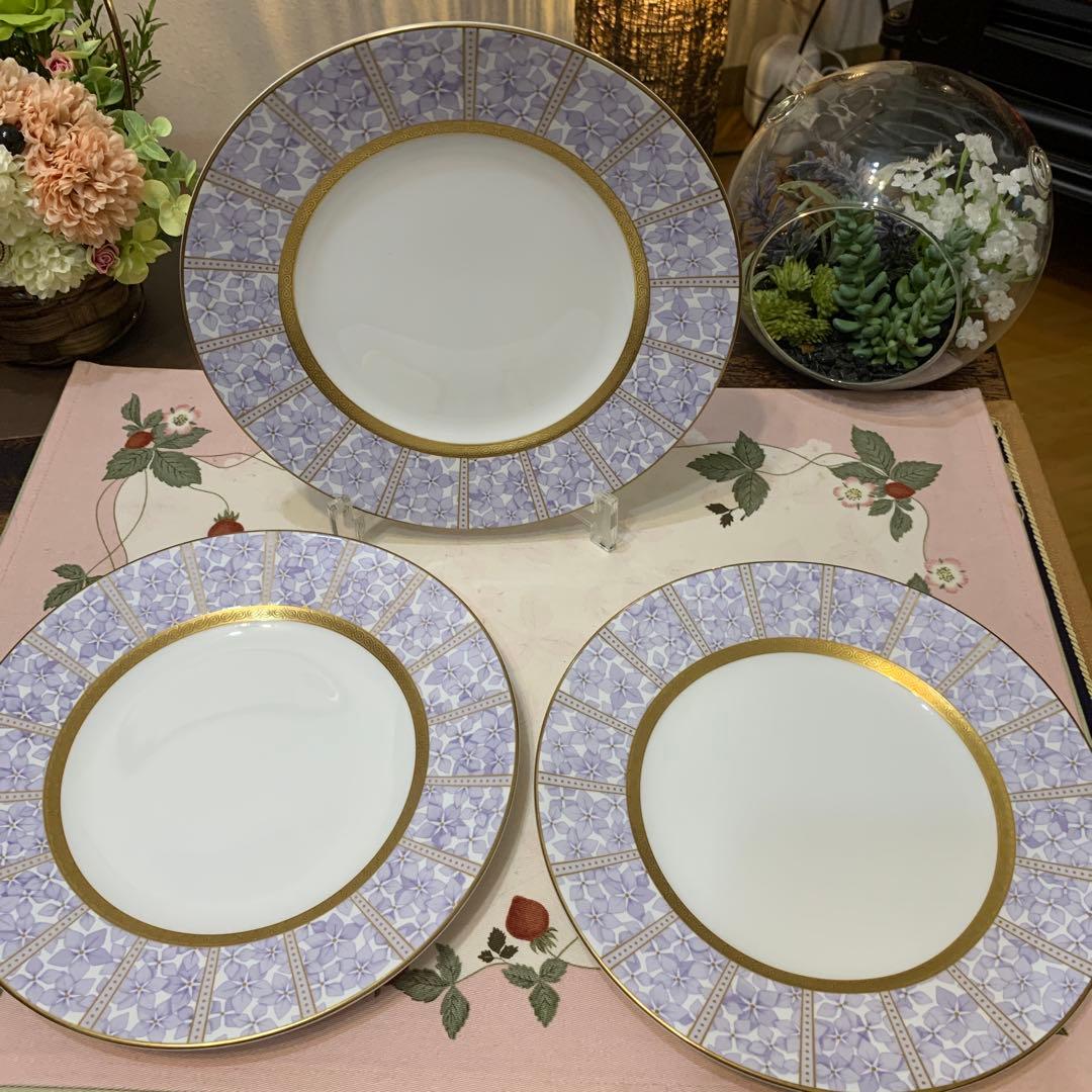 希少　ウェッジウッド アメジスト　20.5cm デザートプレート　4枚