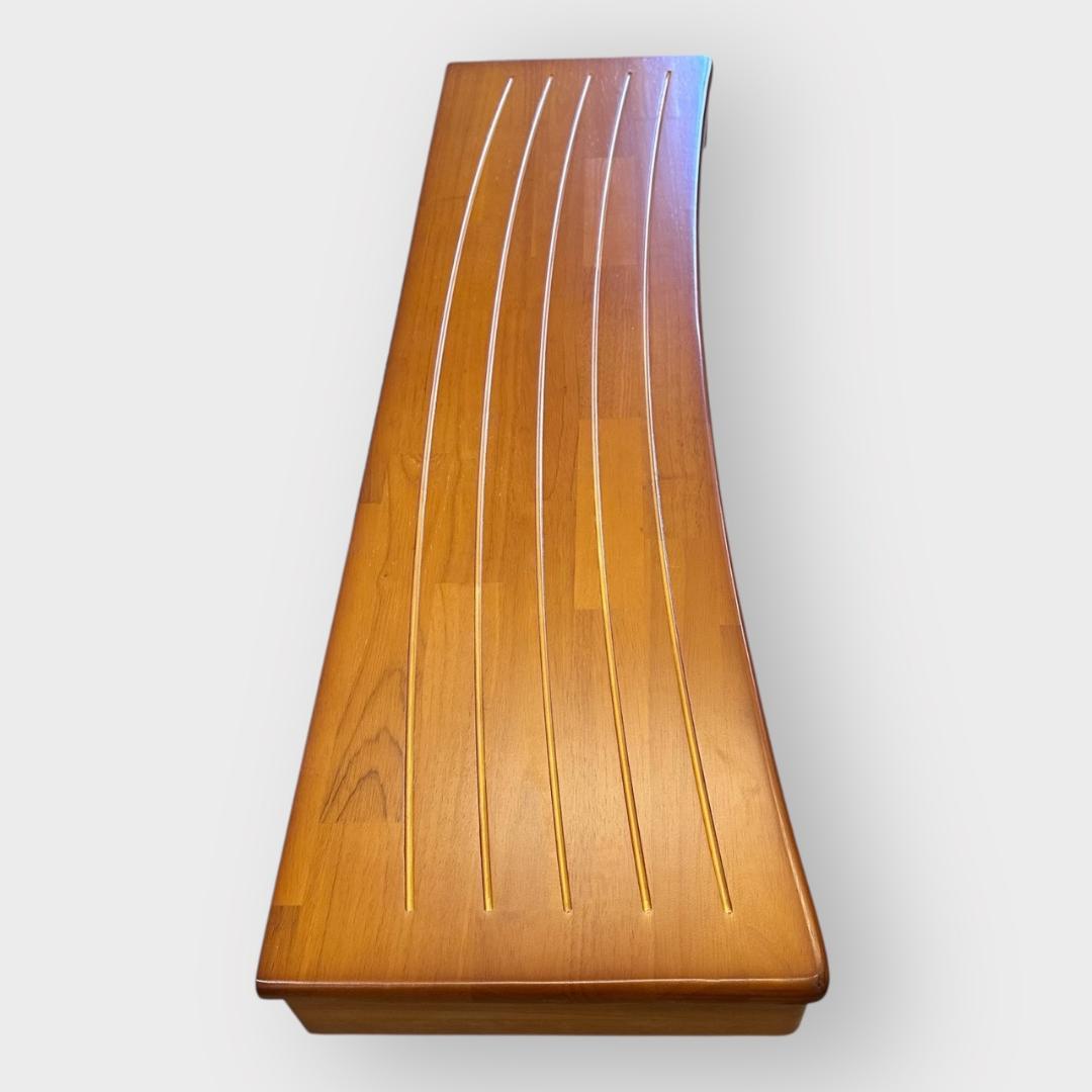 幅120cmのゆとり。天然木ラバーウッドの贅沢な玄関踏み台・ベンチ