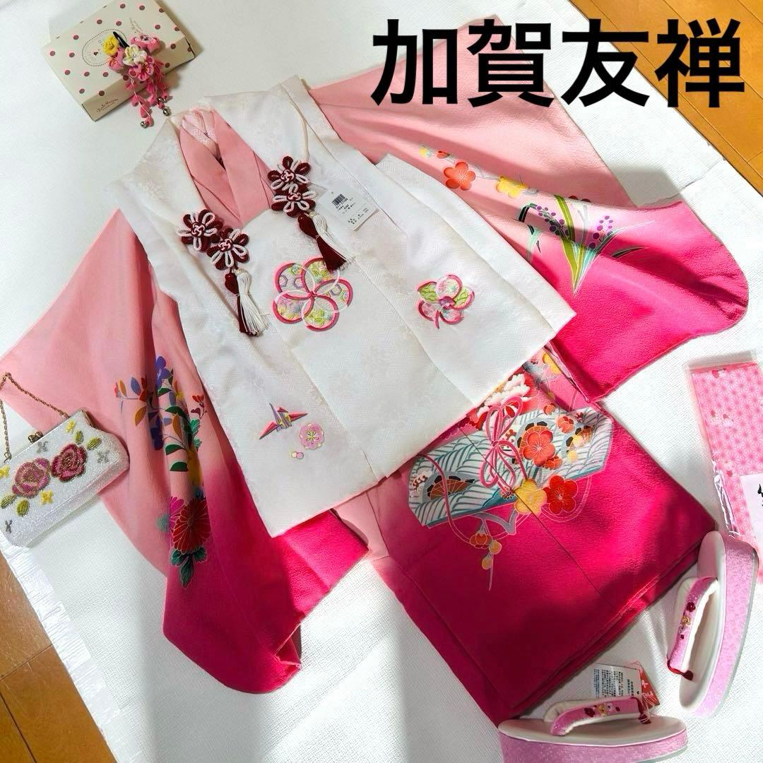 No.5 七五三　3歳 正絹被布フルセット　　加賀友禅