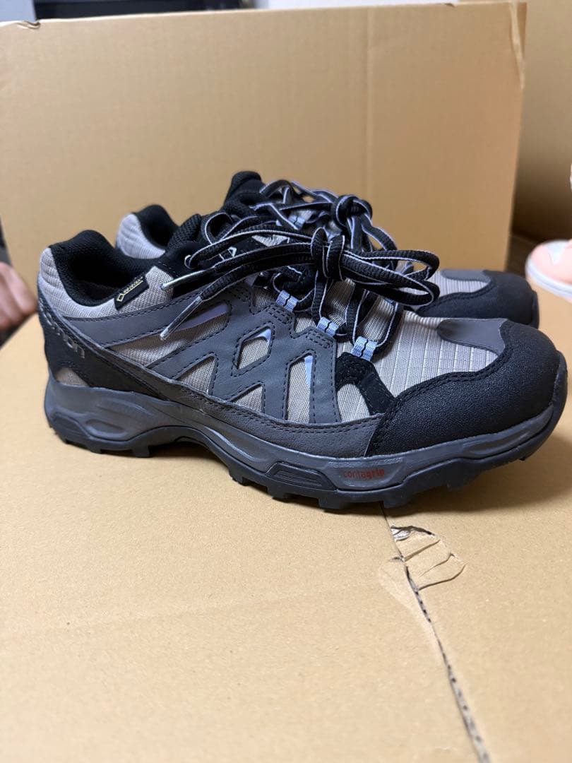 salomon GORE-TEX スニーカー 24.5cm グレー/青