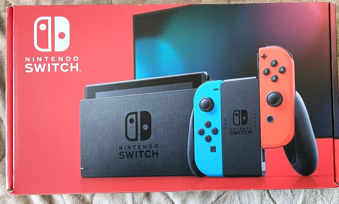 Nintendo Switch 青/赤 本体 充電ケーブル付き箱あり