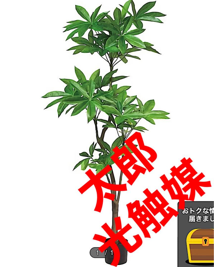 光触媒　人工観葉植物　ウォールグリーン　フェイクグリーン　造花　パキラ180