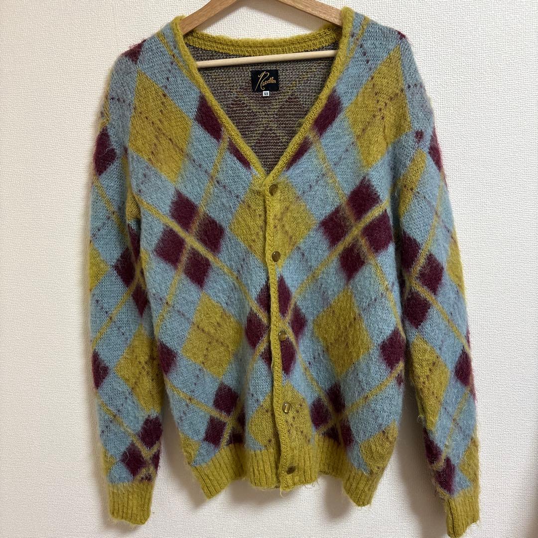 【菅田将暉さん着用】Needles MOHAIR CARDIGAN ARGYLE