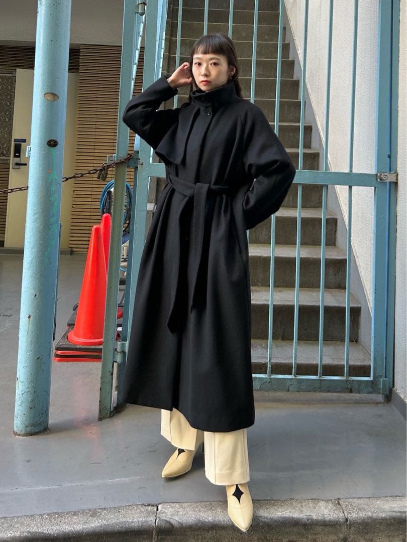 【デッサンデモード】《STUDIOUS別注》スタンドカラーコクーンコート