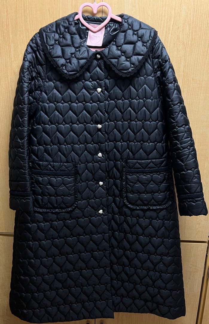 【正規品】Maria pipi ハートキルトコート 黒 青木美沙子