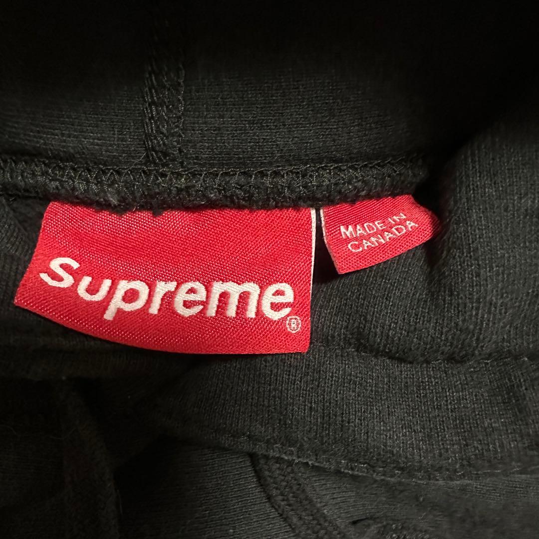 【送料無料】Supreme シュプリーム 黒 パーカー クロス ボックスロゴ M