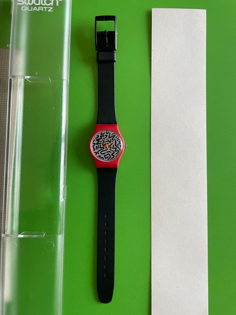 時計 Vintage Swatch Watch 1984 Squiggly LR104