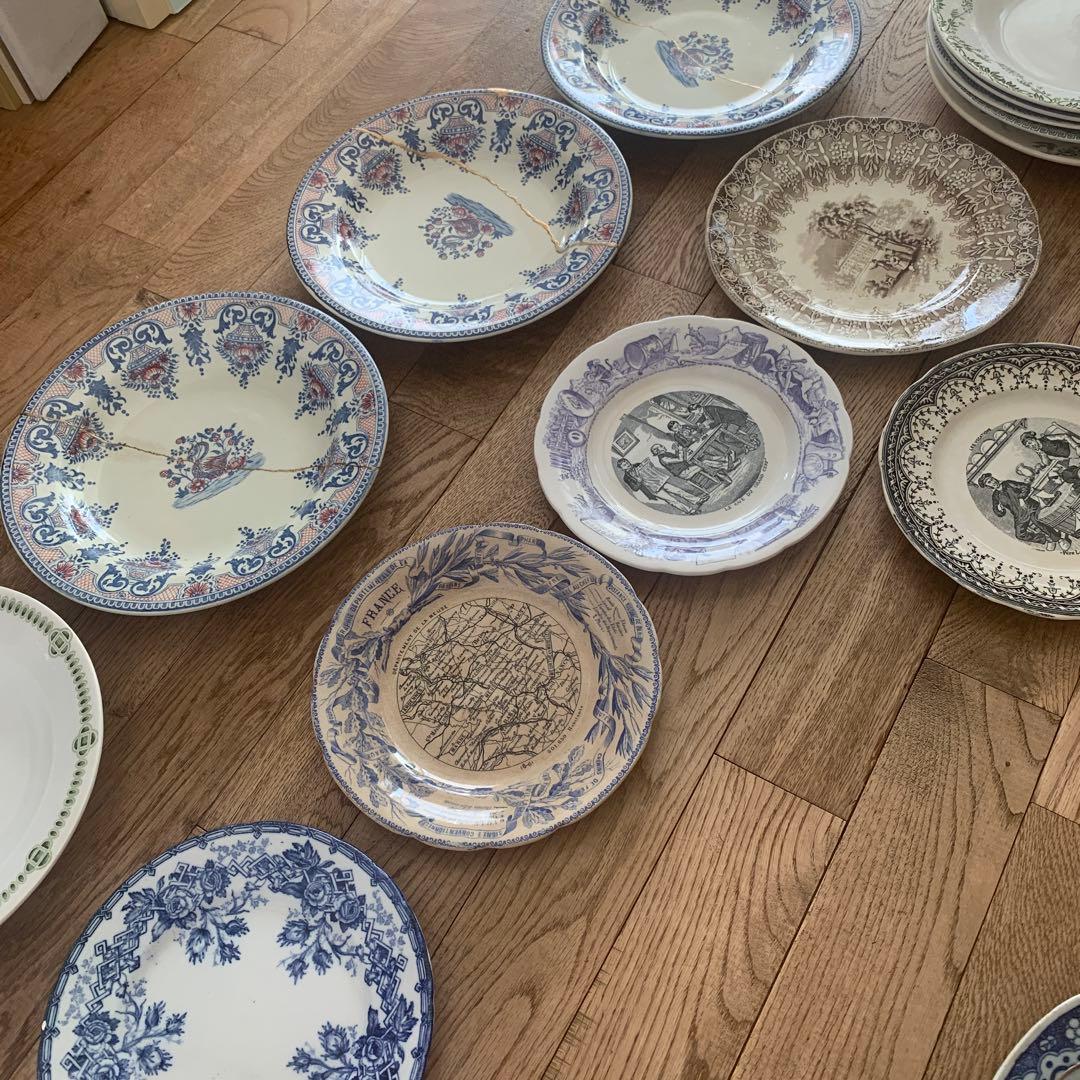 フランス　アンティーク皿　【100〜150年前の物】