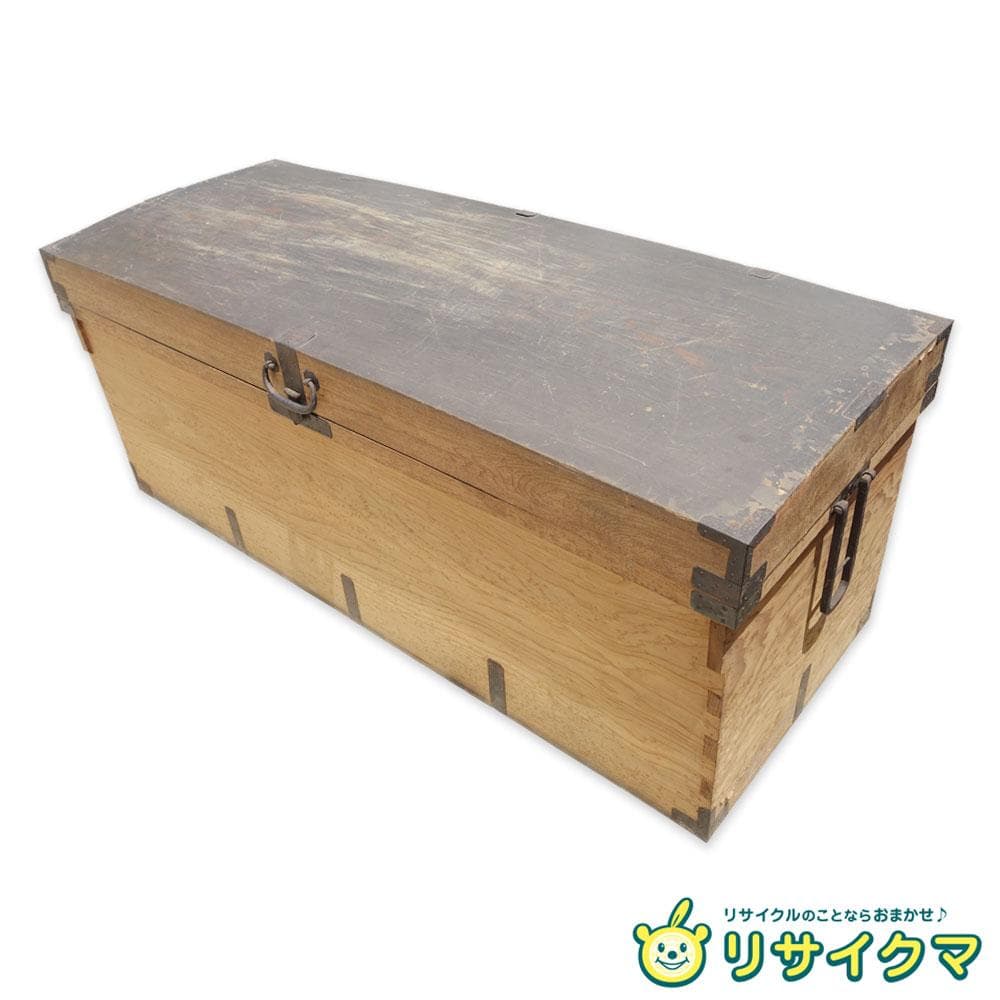 【中古】K▼長持 ながもち 古民具 箪笥 木箱 収納箱 (38642)