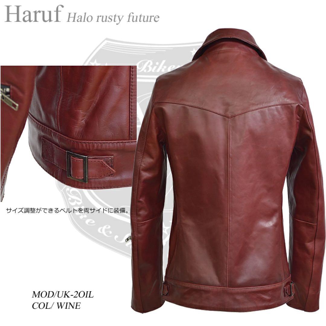 ま*さ様 激レアカラー新品 本革 レザージャケット シングルライダース 革ジャン