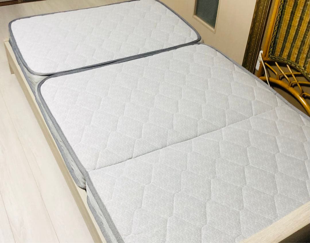 NITORI x TEIJIN 三つ折りコイルマットレス　グレー