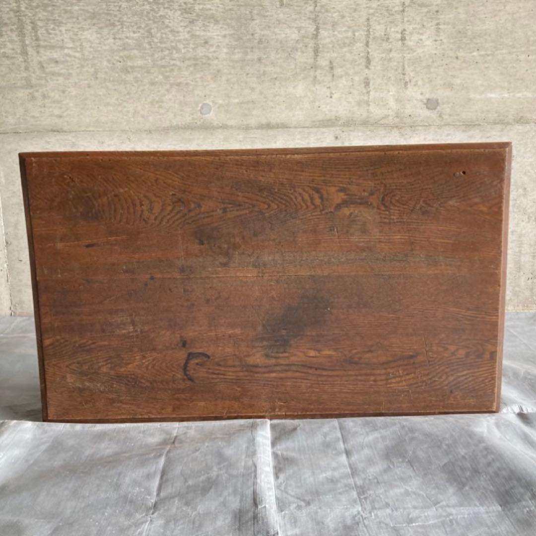 古い味のある文机 座卓 テーブル 引き出し 木製 和風 家具 古道具 レトロ