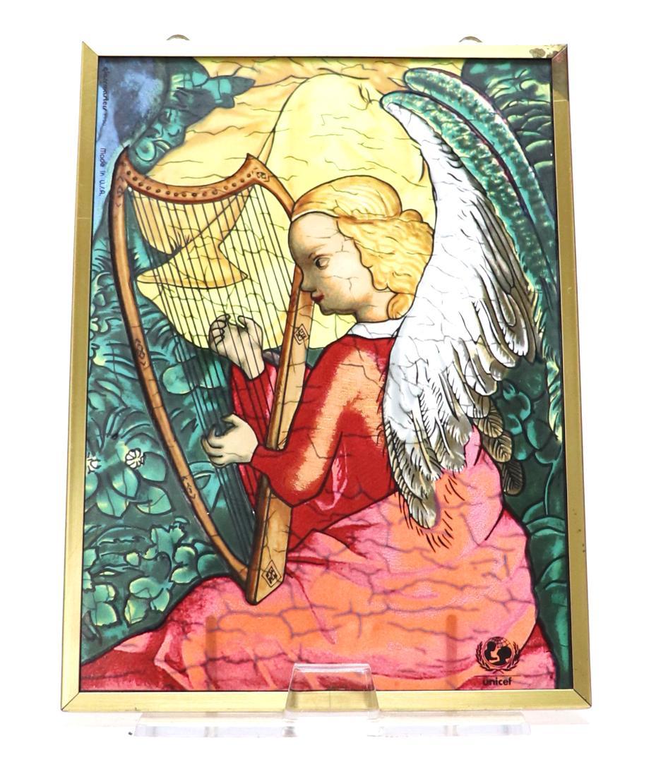 シュテファン・ロッホナー ヴィンテージステンドグラス 天使のメロディー ユニセフ