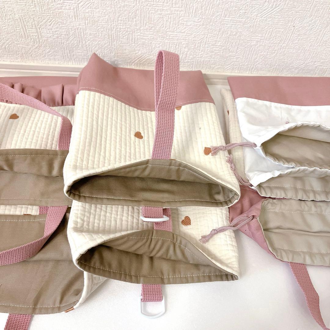 レッスンバッグ ✖️2 上履き入れ✖️2 体操服　コップ袋✖️2 ランチョンマット✖️2